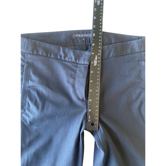 Theory Pants Womens Size 0 Black Low Rise Dressy Career Wear Office Trousers - Picture 12 of 14